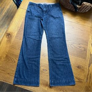 Gap wide leg hip slung fit trouser jeans 12 long tall